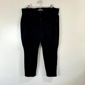 Torrid Jeans Size 14 Black Denim Utility Pockets Crop Ankle Stretch Mid Rise